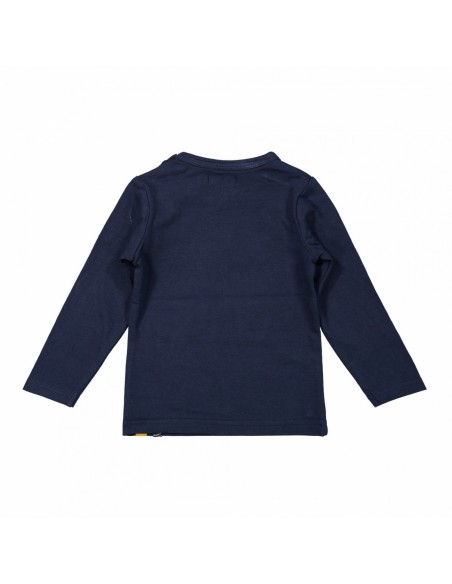 Dirkje meisjes shirt donkerblauw wild one pailletten