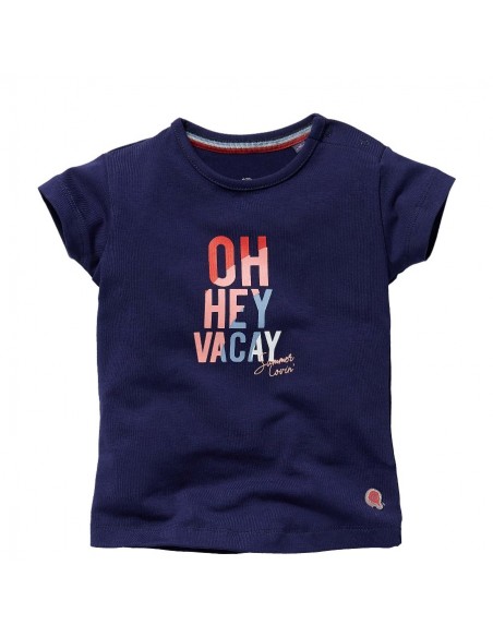 Quapi t-shirt blauw 'Vacay'