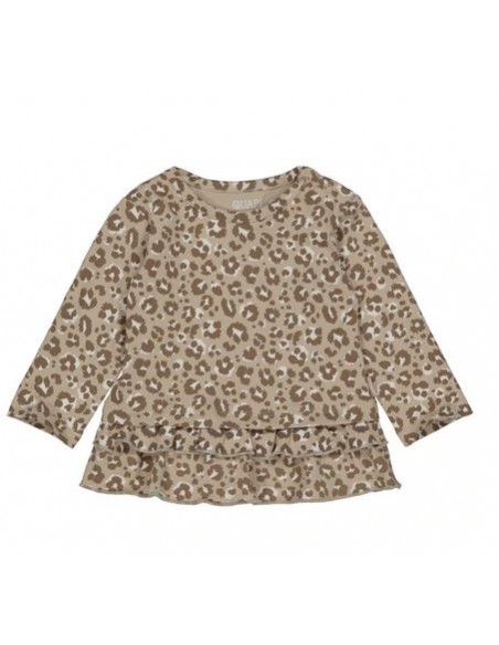 Quapi t-shirt lange mouwen leopard