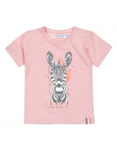 Dirkje T-shirt roze zebra