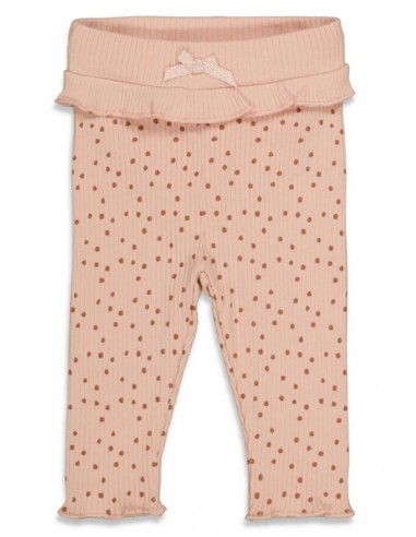 Feetje legging love you more roze met stipjes