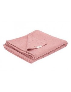 Little Dutch - Wiegdeken gebreid Pure Pink Blush