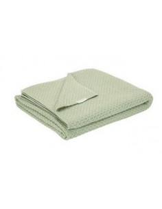 Little Dutch - Ledikantdeken gebreid Pure Sage