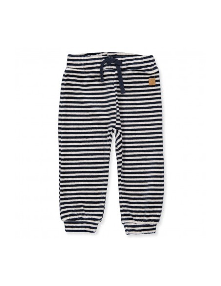 Hust en Claire Broekje blauw gestreept