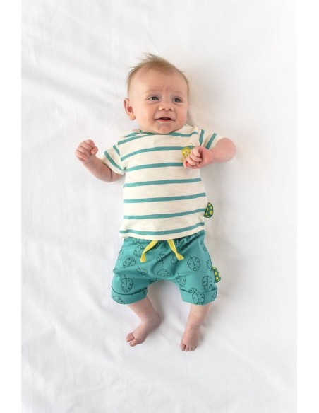 Zero2three short blauw