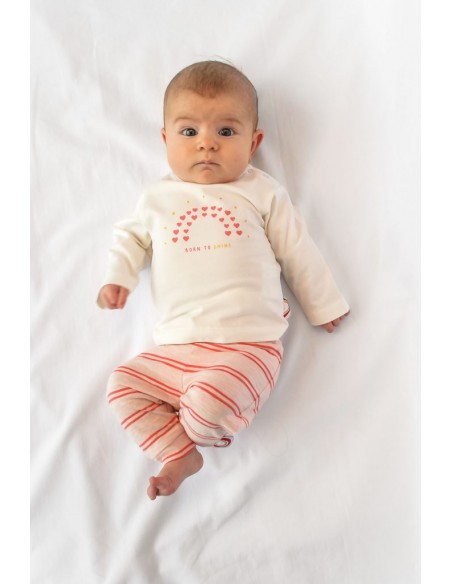 Zero2three broekje roze gestreept