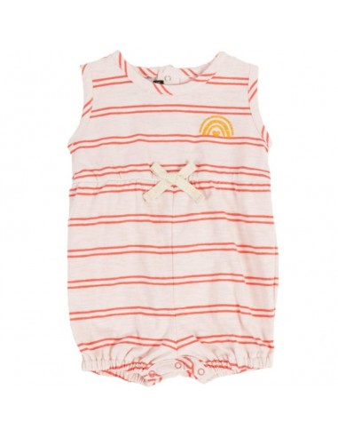 Zero2three palysuit roze gestreept