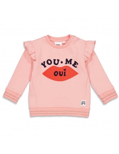Feetje Trui 'club amour' roze