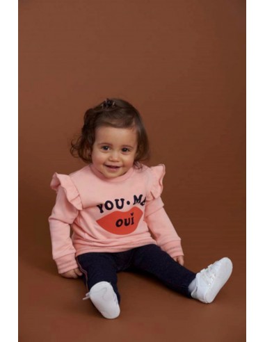 Feetje Trui 'club amour' roze