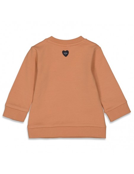 Feetje trui peach 'dotty'