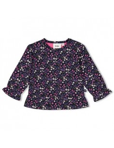 Feetje Longsleeve AOP - Midnight Flowers