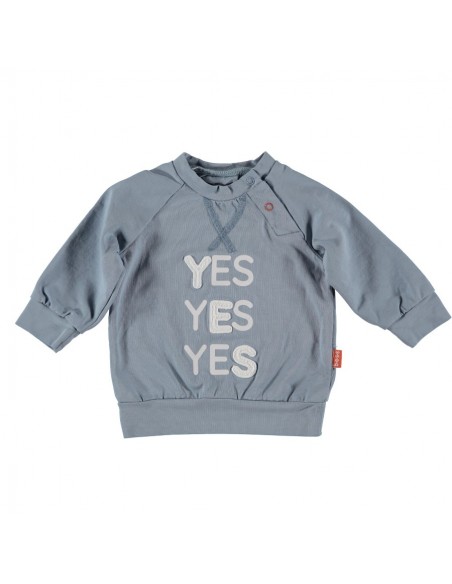 BESS Trui blauw 'Yes'