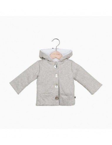 House of jamie Bow tie Hooded Jacket stone
