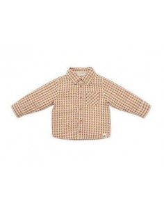 Little Dutch Overhemd Brown Check - little farm