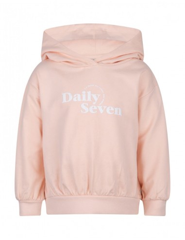 Daily7 - Hooded sweat oversized  Pale Blush