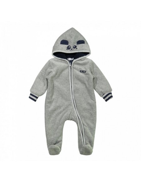 Dirkje jongens baby buitenpak met capuchon lichtgrijs