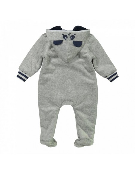 Dirkje jongens baby buitenpak met capuchon lichtgrijs