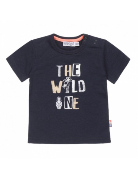 Dirkje T-shirt blauw 'wild'