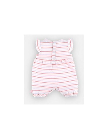 Noukie's - gestreepte romper pyjama, lichtroos
