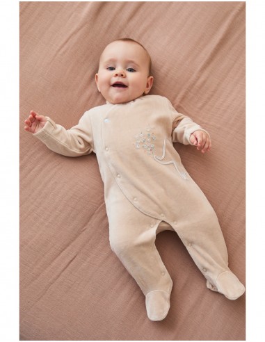 Noukie's -   Corduroy fluwelen pyjama, olifant