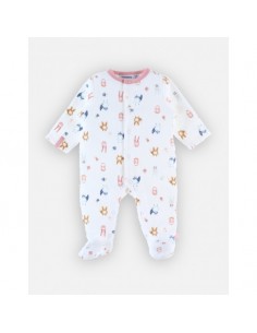 Noukie's - pyjama, wit bosdiertjes