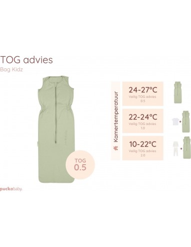 Puckababy The Bag 4 Seasons - 6 M/2.5 Y  100 CM - Olive