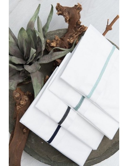 Wieglaken wit/stonegreen