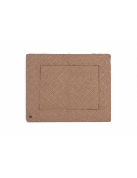 Jollein - Boxkleed 75x95cm Check Knit - Biscuit