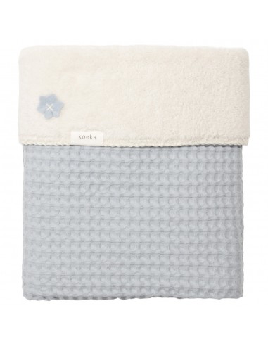 Koeka - Wiegdeken wafel/teddy Oslo - Wave/Pebble