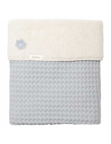 Koeka - Wiegdeken wafel/teddy Oslo - Wave/Pebble