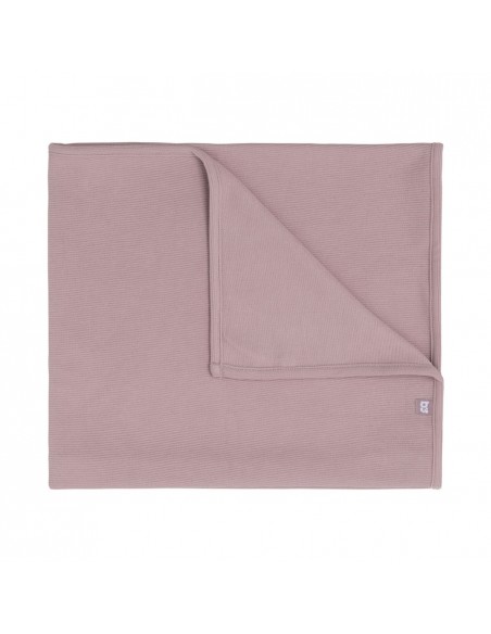 Wiegdeken pure oud roze