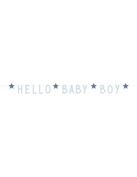 Letterslinger Blue Stars Hello Baby Boy
