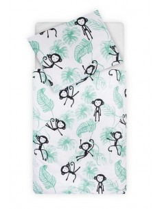 Overtrek en sloop 140x200cm Monkey island