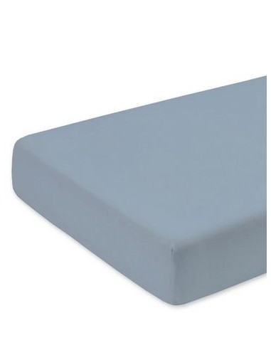 Jersey bedsheet 75x95cm - Steenblauw jersey