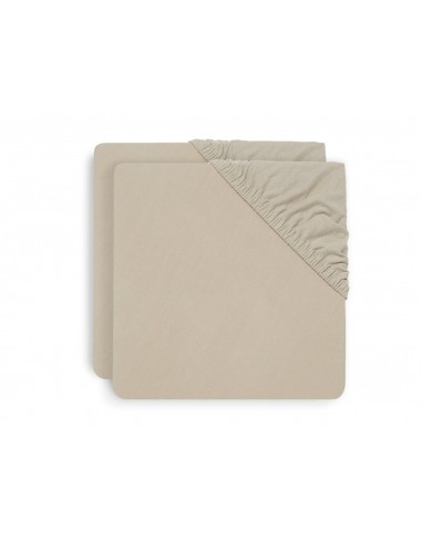 Hoeslaken Jersey 40/50x80/90cm Nougat (2pack)