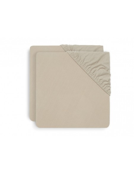Hoeslaken Jersey 40/50x80/90cm Nougat (2pack)