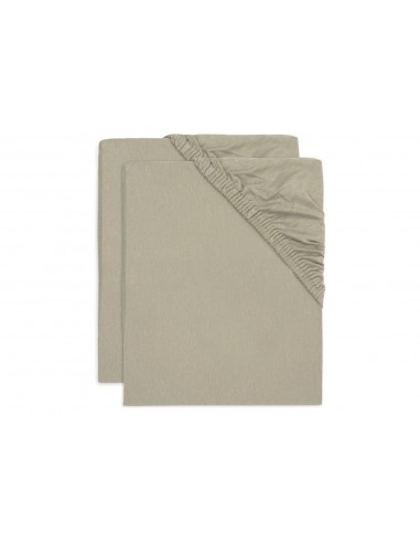 Hoeslaken Jersey 60x120cm Olive Green (2pack)
