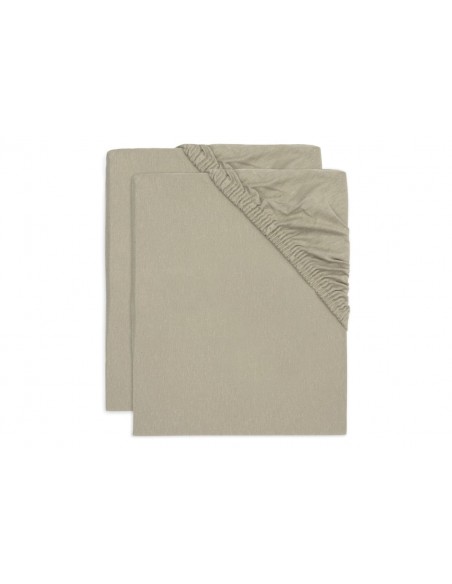 Hoeslaken Jersey 60x120cm Olive Green (2pack)
