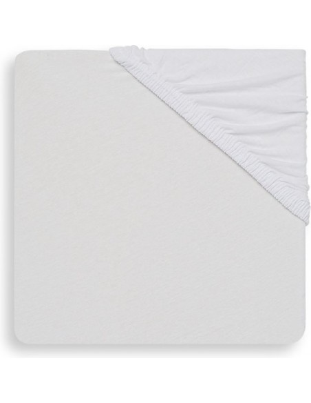 Hoeslaken jersey 50x90cm wit