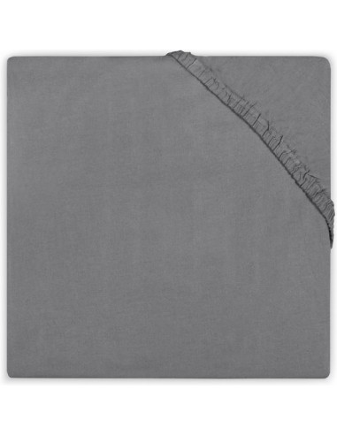 Hoeslaken katoen 70x140cm dark grey