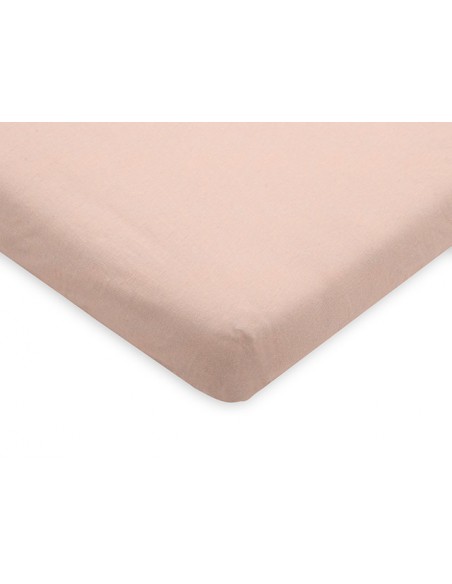 Hoeslaken jersey 60x120cm pale pink