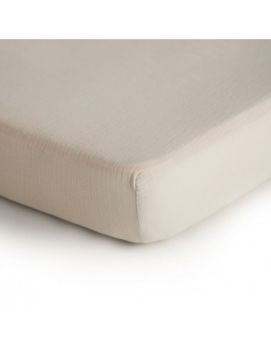 Hoeslaken hydrofiel ledikant Beige 60X120