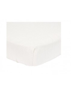 Hoeslaken hydrofiel ledikant Soft White