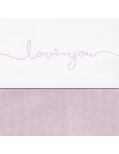 Laken 120x150cm Love you vintage pink