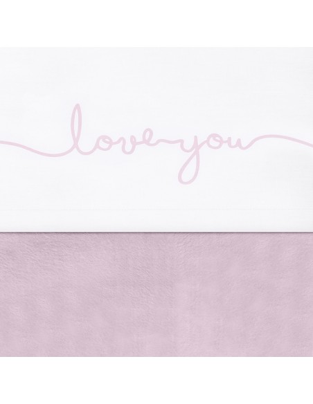 Laken 120x150cm Love you vintage pink