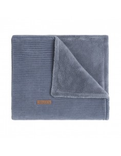 ledikantdeken teddy sense - Vintage Blue