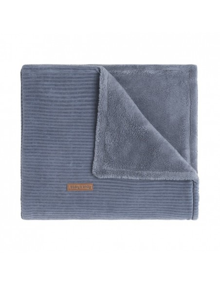 ledikantdeken teddy sense - Vintage Blue