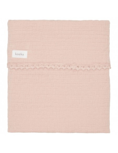 Koeka -  Wiegdeken Lace Elba rosa salt