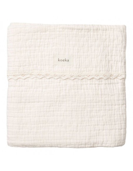 Koeka - Wiegdeken lace Elba - Milky