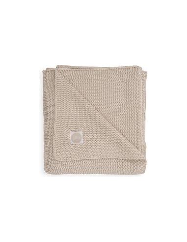 Deken 75x100cm Basic knit nougat